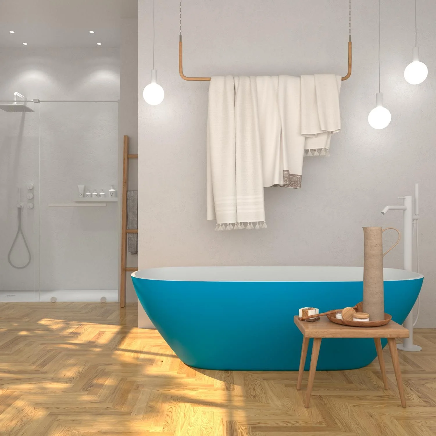 Banheira autônoma CAPRI superfície sólida oval 160×75