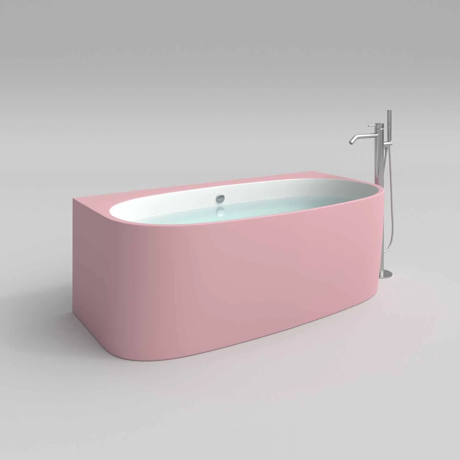Banheira autônoma oval de superfície sólida COUVE 158×86 cm - Image 4