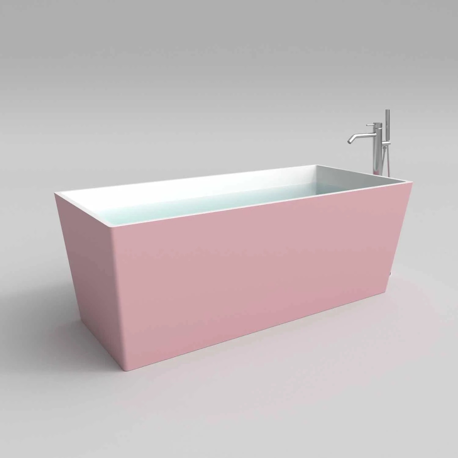 Banheira autônoma ANNA superfície sólida retangular 175×79.5 cm - Image 6