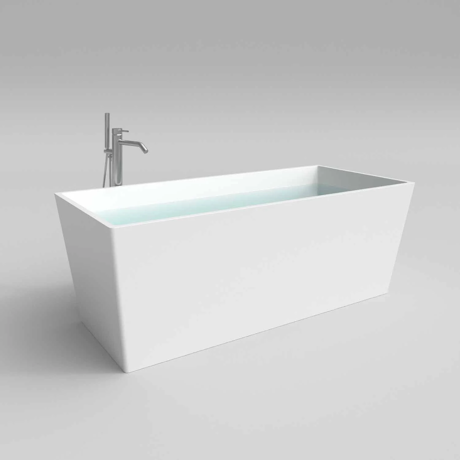 Banheira autônoma ANNA superfície sólida retangular 175×79.5 cm - Image 5