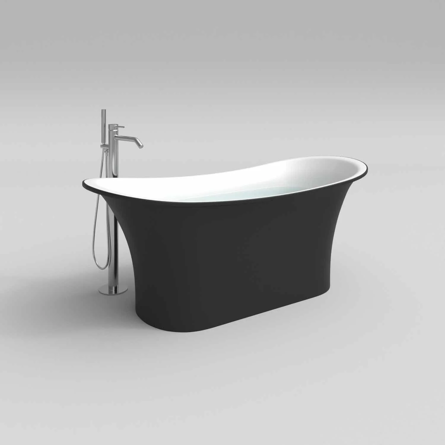 Banheira autônoma CAROLLA superfície sólida oval 158.4×68.9 cm - Image 4