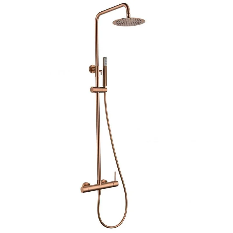 Conjunto de duche monza ouro rosa escovado [ VAROBATH ]