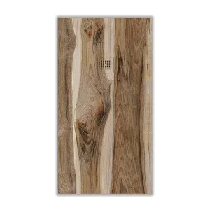 Base de duche em resina textura ardósia American Maple efeito madeira – antiderrapante STONE 3D moderno
