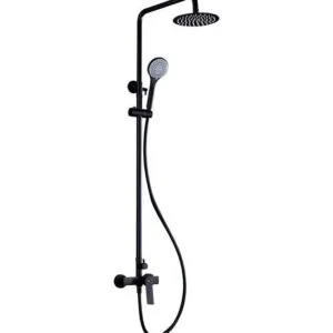 Coluna de duche Luxor preto mate [ VAROBATH ]