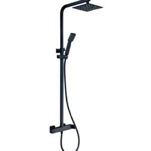 Coluna de duche Fiji preto mate [ VAROBATH ]