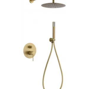 ► Coluna de duche de encastrar Linha ouro escovado [ VAROBATH ]