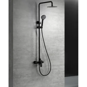 Coluna de duche Ural preto mate [ VAROBATH ]