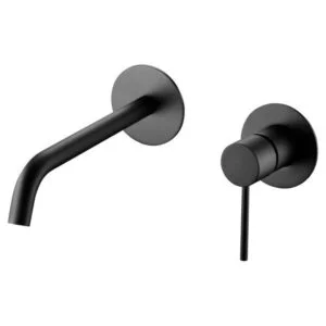 ► Torneira para lava-loiça embutida Milos Stick em preto mate [ VAROBATH ]