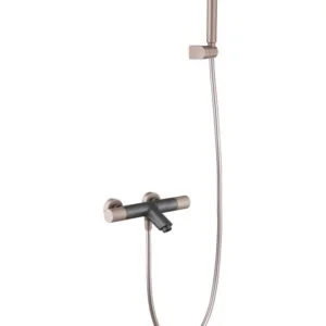 Linha torneira termostática banho/duche mate cinza champanhe [ VAROBATH ]