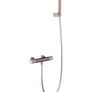 Torneira ducha termostática linha mate cinza champanhe [ VAROBATH ]