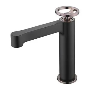 Torneira para lavatório Olimpo preto ouro rosa [ VAROBATH ]