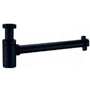 Sifão redondo preto fosco [ VAROBATH ]