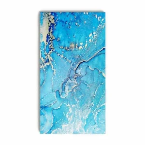 Base de duche em resina com textura de ardósia. Efeito mármore azul floresta e outros acabamentos – antiderrapante moderno STONE 3D