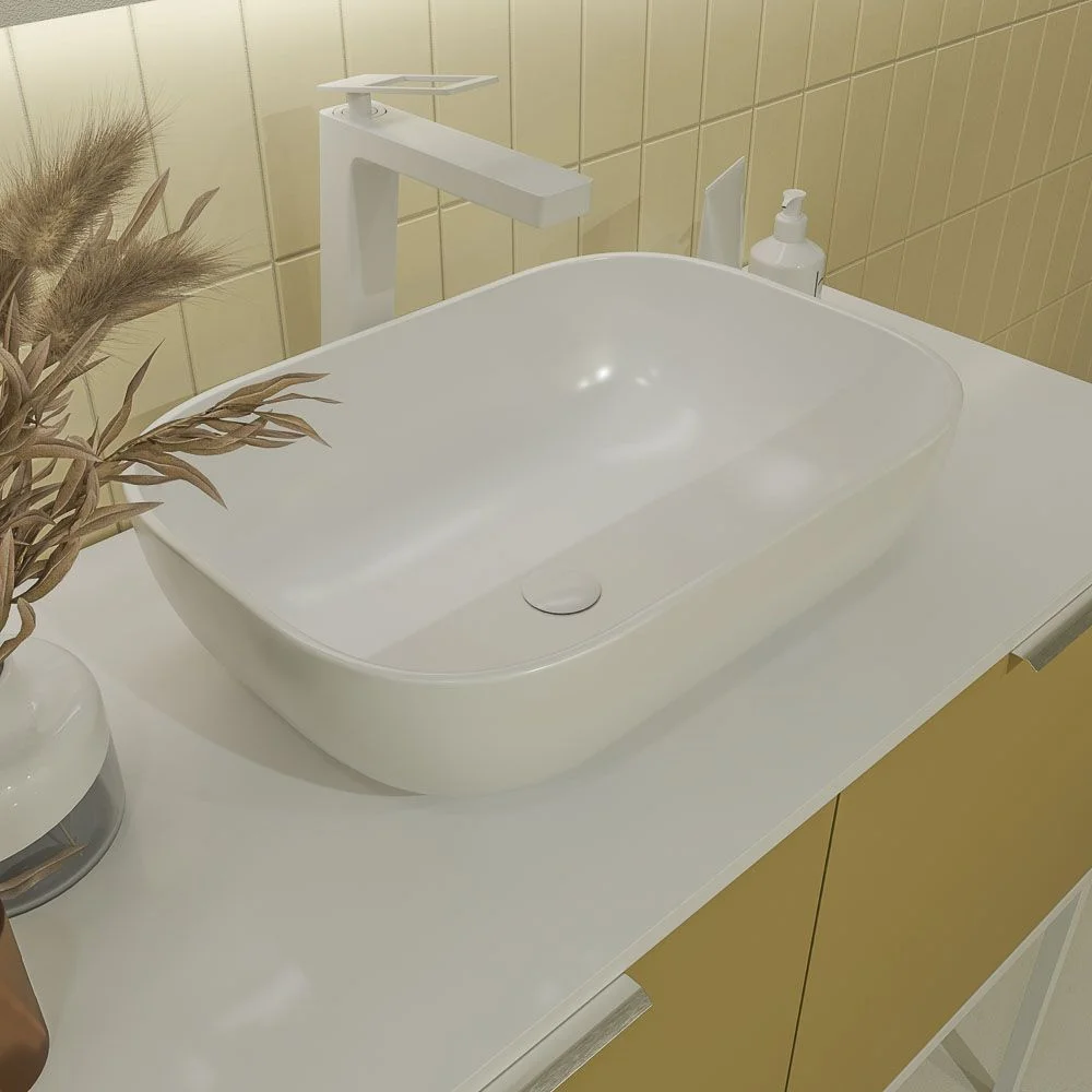 Móvel de casa de banho ELLA com pés 2 portas acabamento OLIVE - Image 4