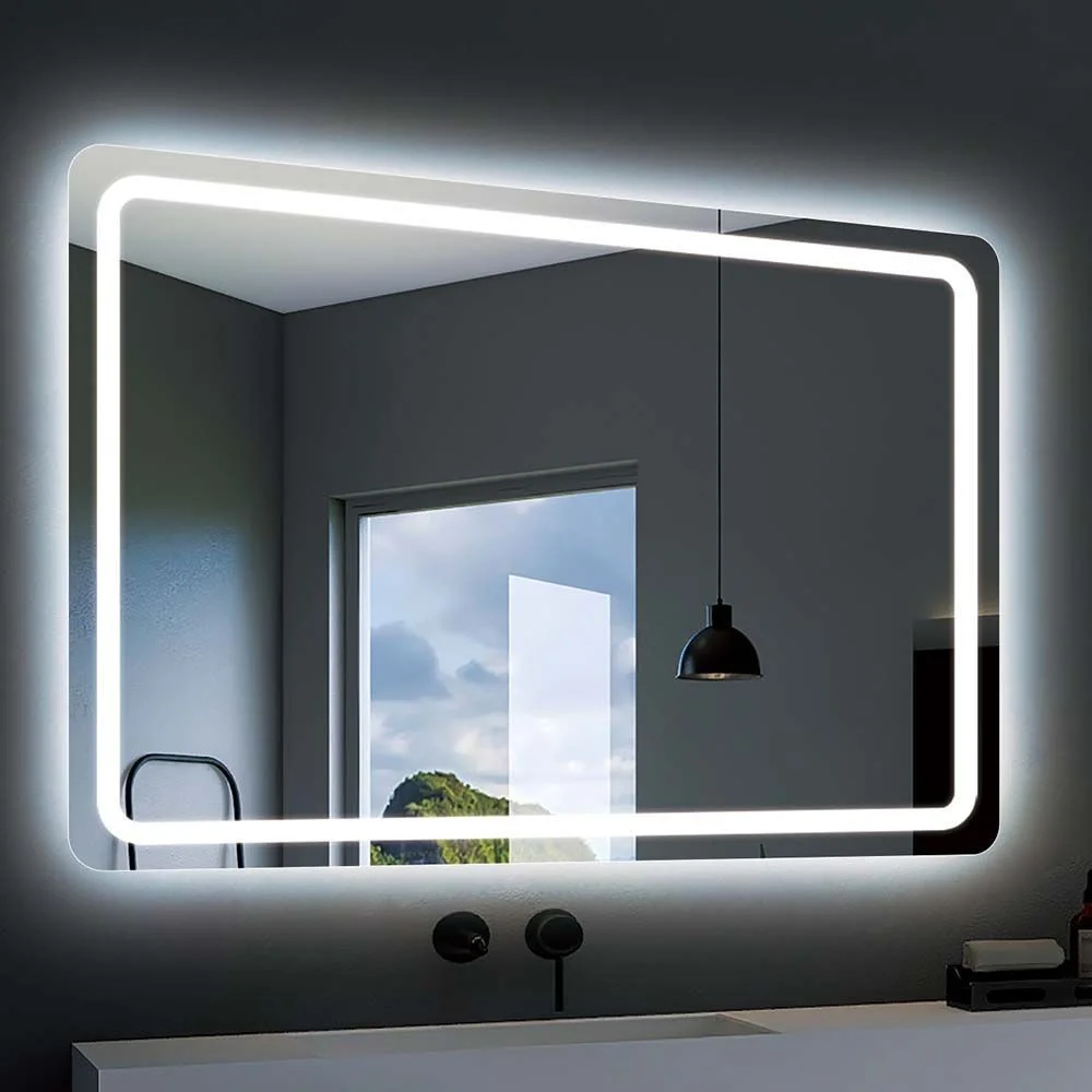 Espelho retangular CAPRI luz led perimetral