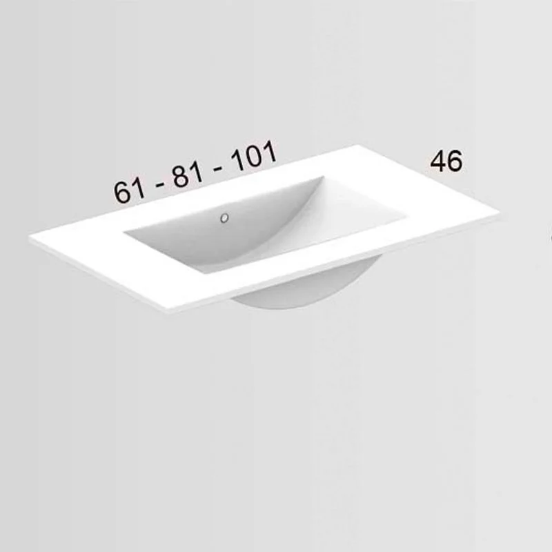 Móvel de casa de banho de chão ANNA 3 gavetas- 1 porta com lavatório em cerâmica - Image 8