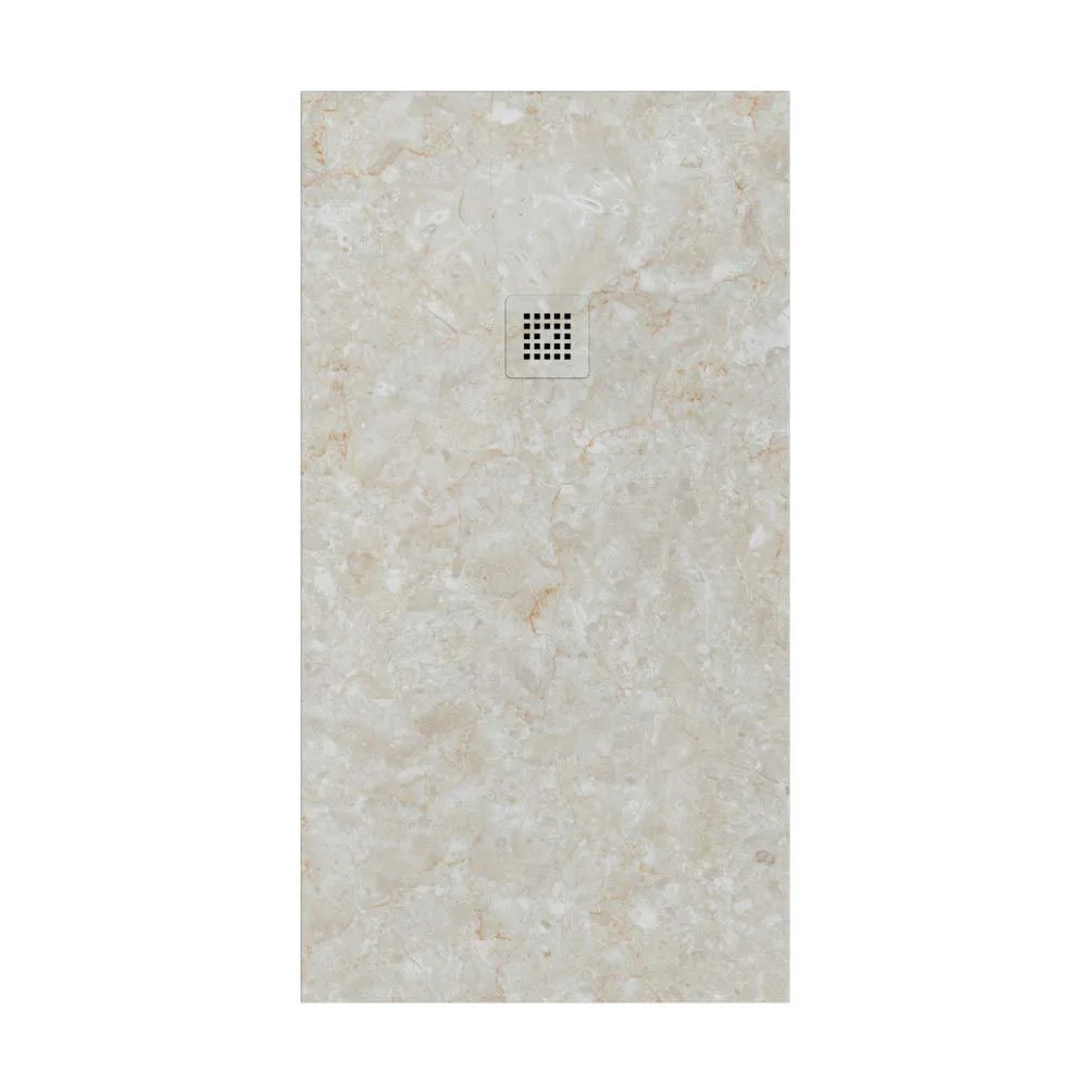 Base de duche em resina com textura ardósia. Efeito mármore Palma – antiderrapante STONE 3D moderno