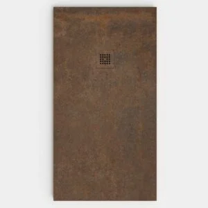 Base de duche Efeito cimento Brown - antiderrapante STONE 3D moderno