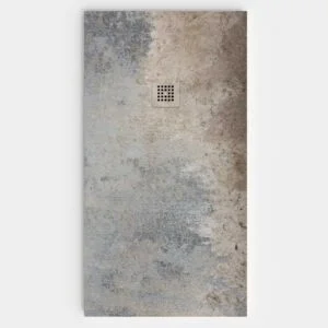 Base de duche Efeito cimento Cinza - antiderrapante STONE 3D moderno