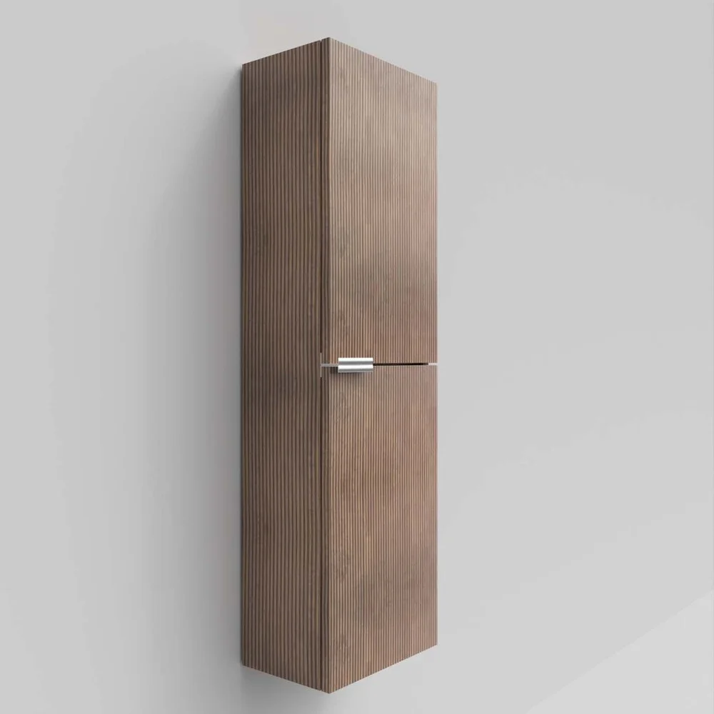 Coluna de casa de banho IBERIA suspensa 2 portas 120 cm x 35 cm x 21 cm acabamento BASTILLA