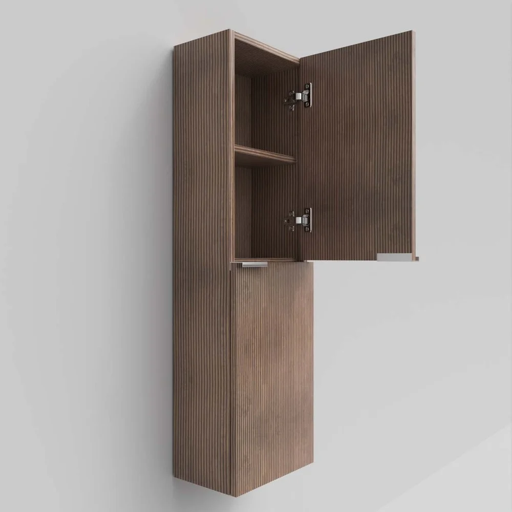 Coluna de casa de banho IBERIA suspensa 2 portas 120 cm x 35 cm x 21 cm acabamento BASTILLA - Image 3