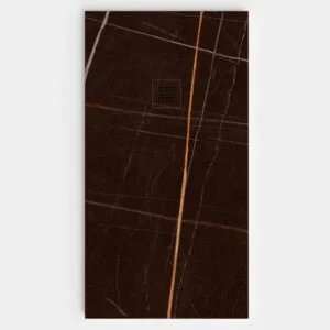 Base de duche em resina com textura de ardósia. Efeito mármore Brown - moderno STONE 3D antiderrapante