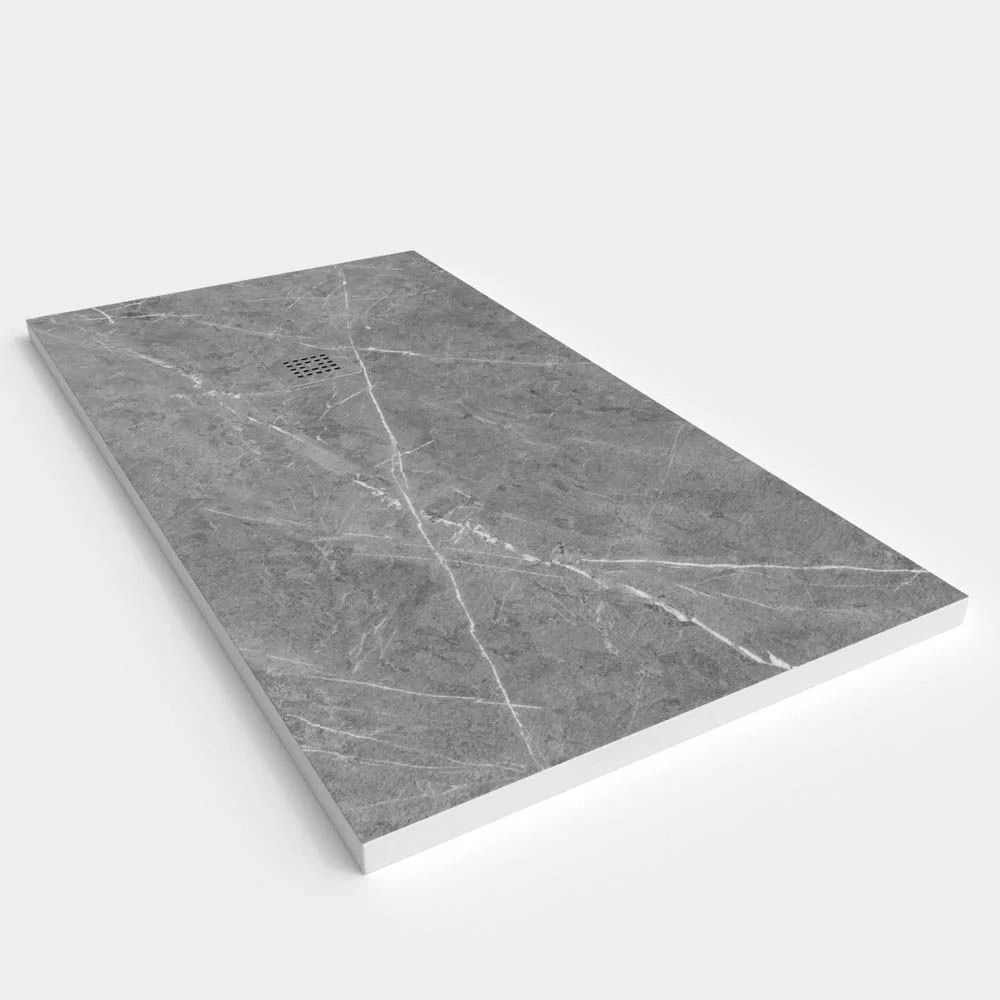 Base de duche em resina com textura de ardósia. Efeito mármore Calatora - moderno STONE 3D antiderrapante - Image 2