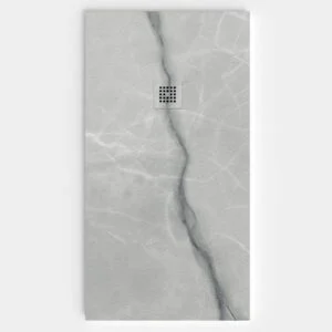 Base de duche em resina com textura de ardósia. Efeito mármore Ciria - moderno STONE 3D antiderrapante