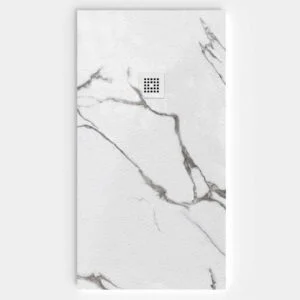 Base de duche em resina com textura de ardósia. Efeito mármore Mistral - moderno STONE 3D antiderrapante