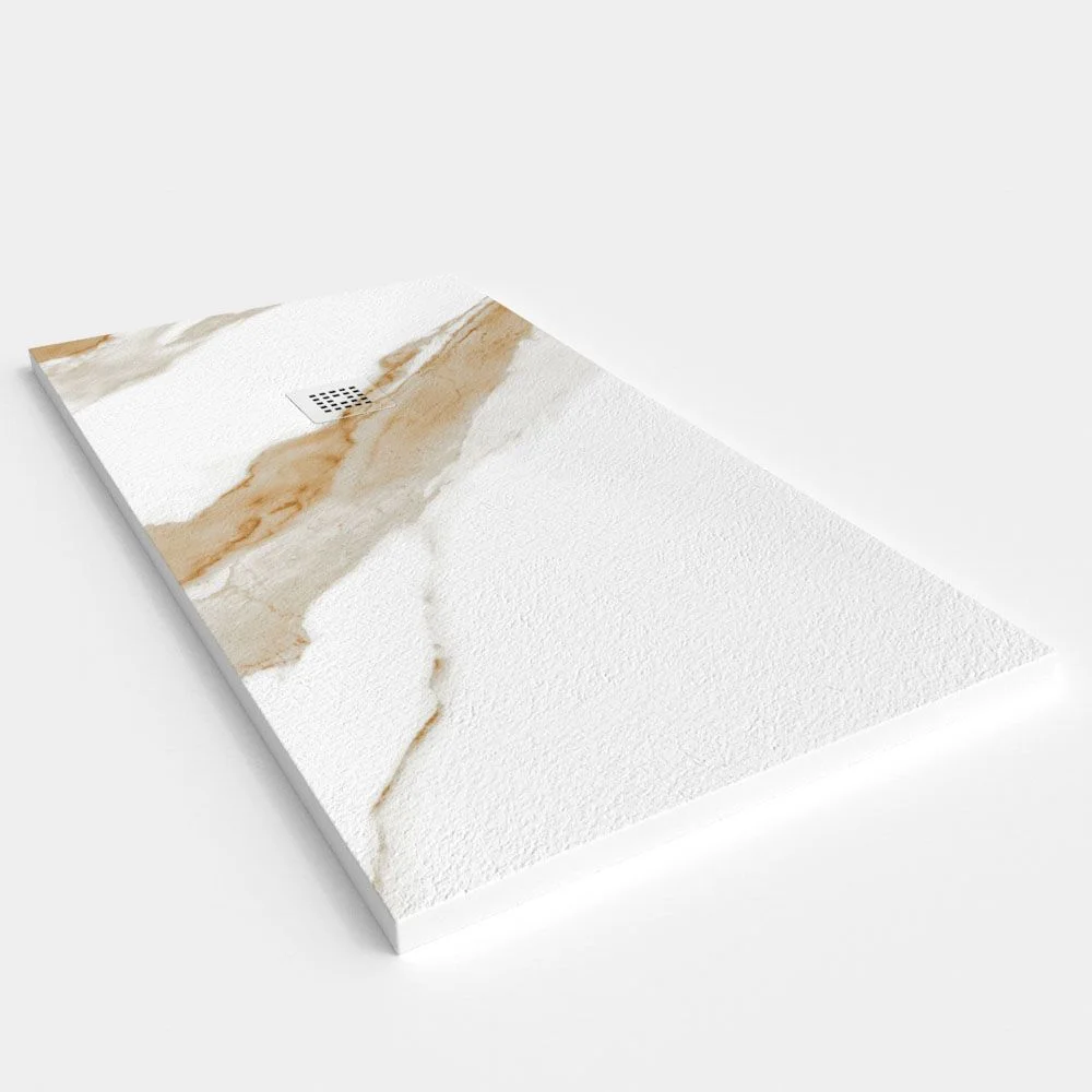 Base de duche em resina com textura de ardósia. Efeito mármore Pietra - moderno STONE 3D antiderrapante - Image 2