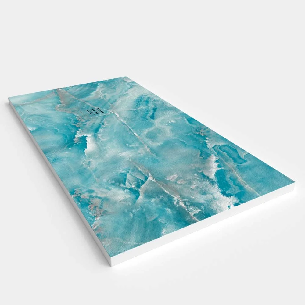 Base de duche em resina com textura de ardósia. Efeito mármore Rafaello - moderno STONE 3D antiderrapante - Image 2