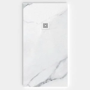 Base de duche em resina com textura de ardósia. Efeito mármore Tampa - moderno STONE 3D antiderrapante