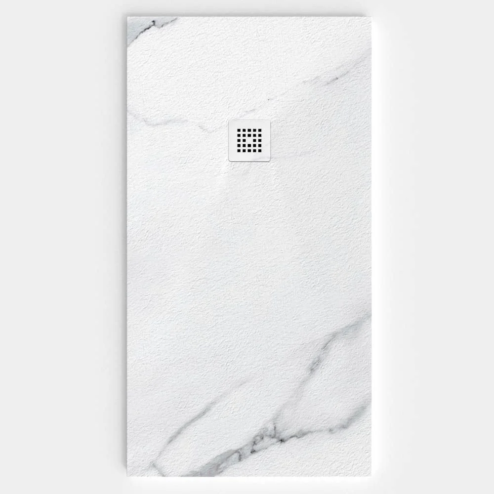 Base de duche em resina com textura de ardósia. Efeito mármore Tampa - moderno STONE 3D antiderrapante