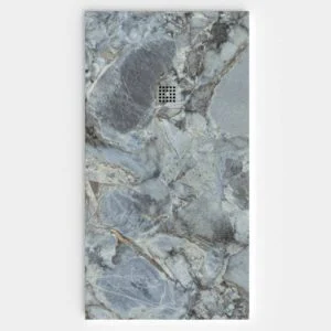 Base de duche em resina com textura de ardósia. Efeito mármore Triana - moderno STONE 3D antiderrapante