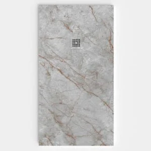 Base de duche em resina com textura de ardósia. Efeito mármore Zara - moderno STONE 3D antiderrapante
