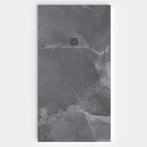 Base de duche em resina com textura de ardósia. Efeito mármore Zarza - moderno STONE 3D antiderrapante