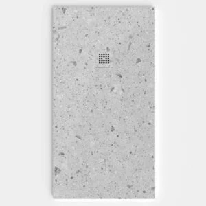 Base de duche efeito terrazzo BLUE - antiderrapante STONE 3D moderno