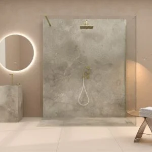 Painel de revestimento de paredes de casas de banho MSCOMPACT efeito cimento ALMADA
