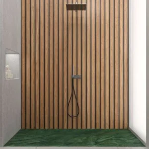 Painel de revestimento de paredes de casas de banho MSCOMPACT efeito madeira ANETO