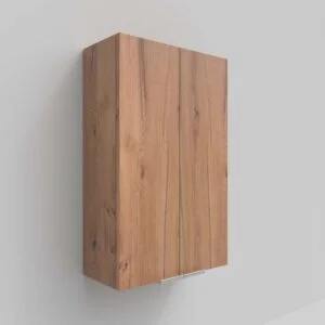 IBERIA coluna de casa de banho suspensa 2 portas 80 cm x50 cm x 21 cm acabamento MOHAVE