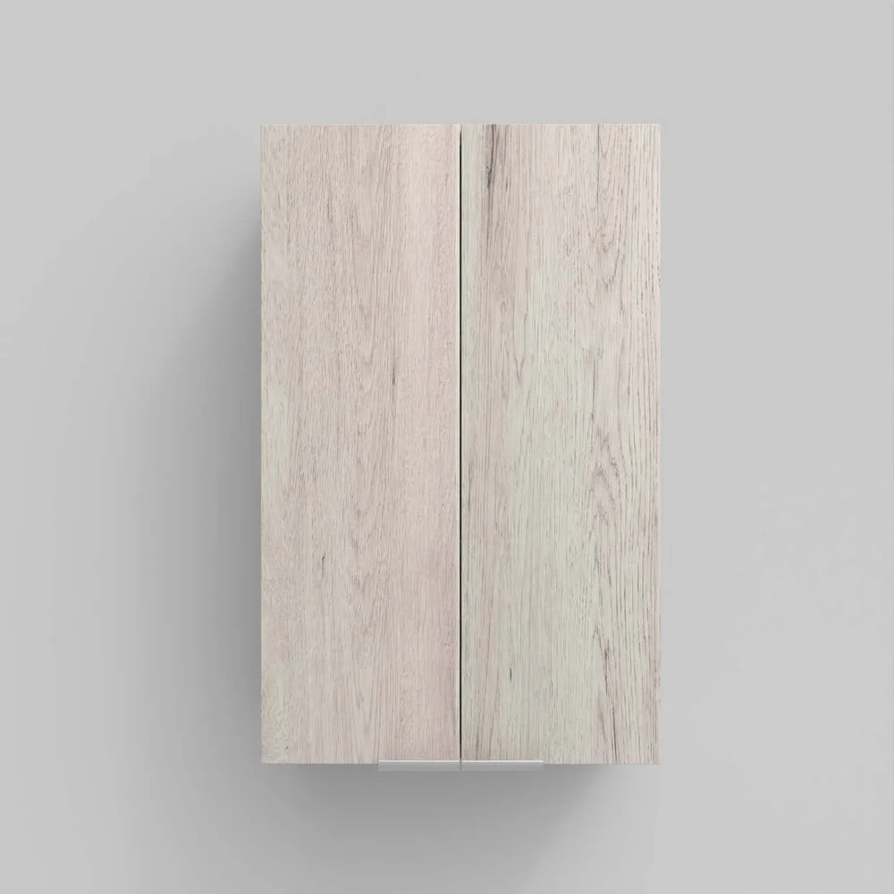 IBERIA coluna de casa de banho suspensa 2 portas 80 cm x 50 cm x 21 cm acabamento MOZART em carvalho - Image 2