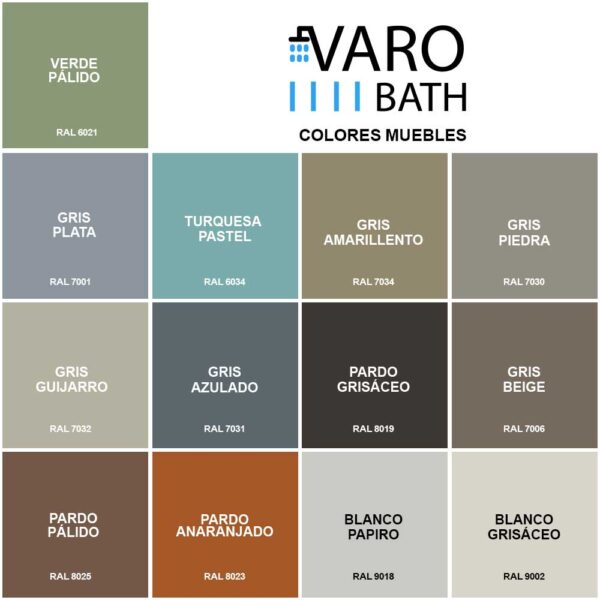 Móvel de casa de banho VICENT com pés 6 gavetas Bancada Solid Surface 2 lavatórios - Image 9