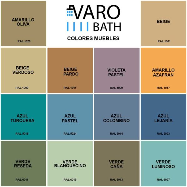 Móvel de casa de banho VICENT com pés 6 gavetas Bancada Solid Surface 2 lavatórios - Image 8