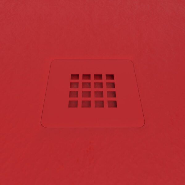 Base de duche em resina MYSTONE Vermelho RAL 3020 e cores exclusivas Textura de ardósia antibacteriana e antiderrapante - Image 3