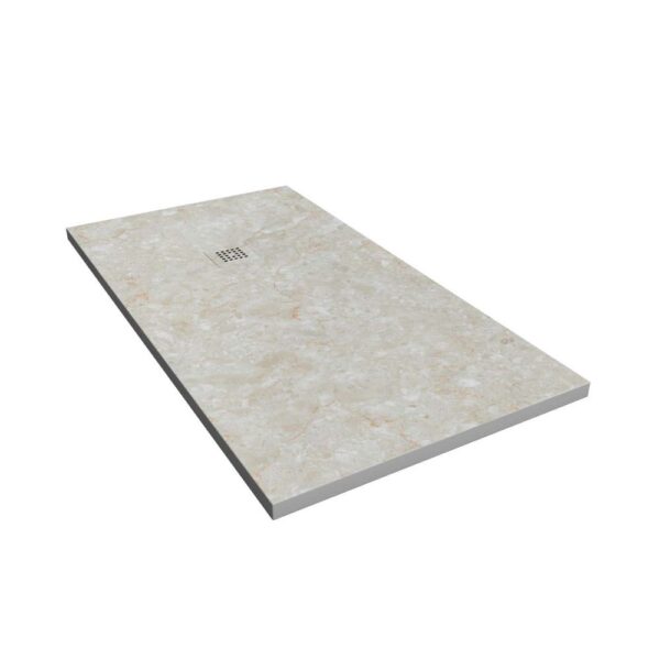 Base de duche em resina com textura ardósia. Efeito mármore Palma – antiderrapante STONE 3D moderno - Image 2
