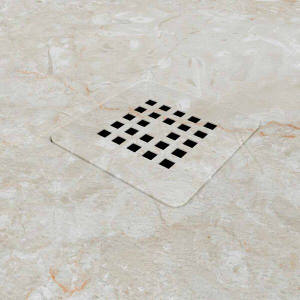 Base de duche em resina com textura ardósia. Efeito mármore Palma – antiderrapante STONE 3D moderno - Image 3