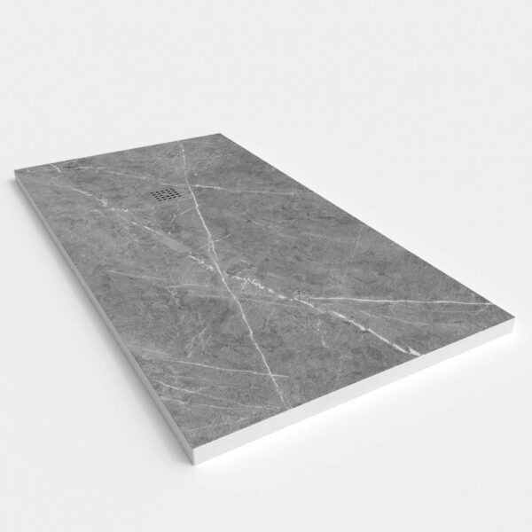Base de duche em resina com textura de ardósia. Efeito mármore Calatora - moderno STONE 3D antiderrapante - Image 2