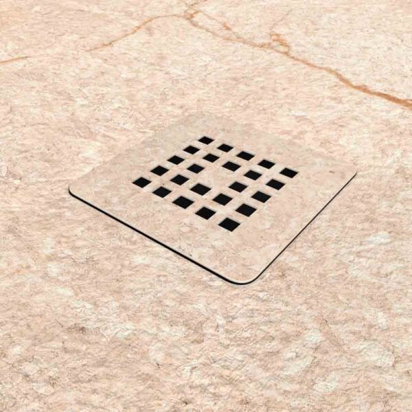 Base de duche em resina com textura de ardósia. Efeito mármore Creme - moderno STONE 3D antiderrapante - Image 3