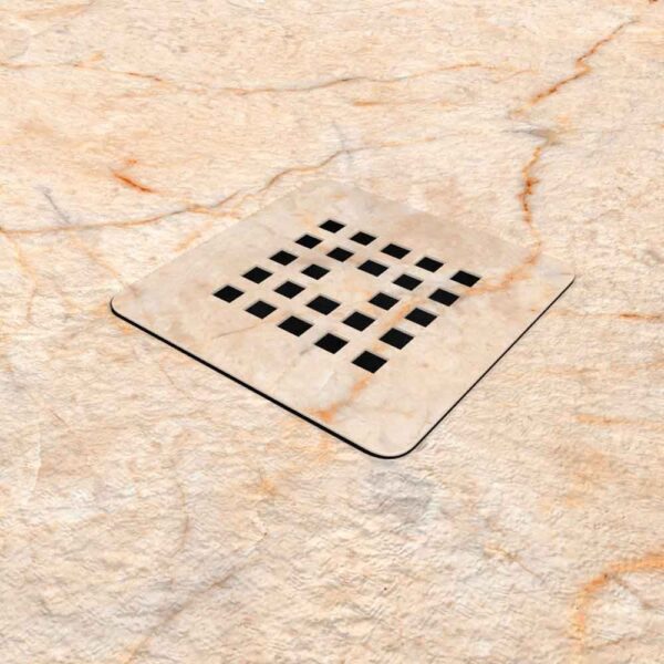 Base de duche em resina com textura de ardósia. Efeito mármore Creme Marfim - moderno STONE 3D antiderrapante - Image 3