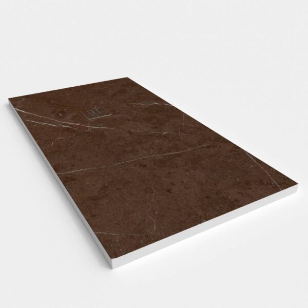 Base de duche em resina com textura de ardósia. Efeito mármore Dark - moderno STONE 3D antiderrapante - Image 2